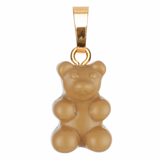 Crystal Haze Nostalgia bear pendant - Salt Caramel