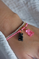 Crystal Haze Nostalgia bear pendant - Black